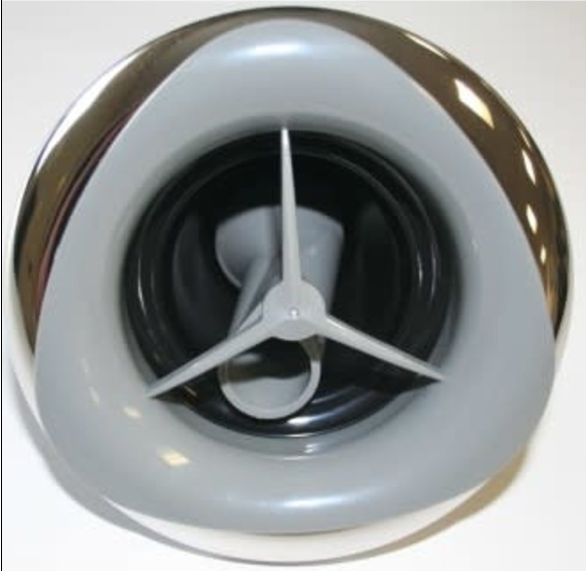 Arctic JET-116114 Coyote Apollo Jet Insert Spinning 5" Grey Stainless Steel