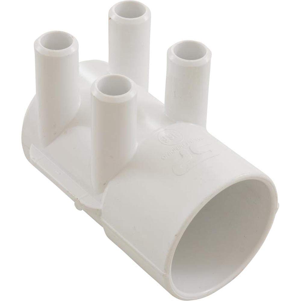 Waterway Manifold 2"S x Dead End x (4) 3/4"SB Ports