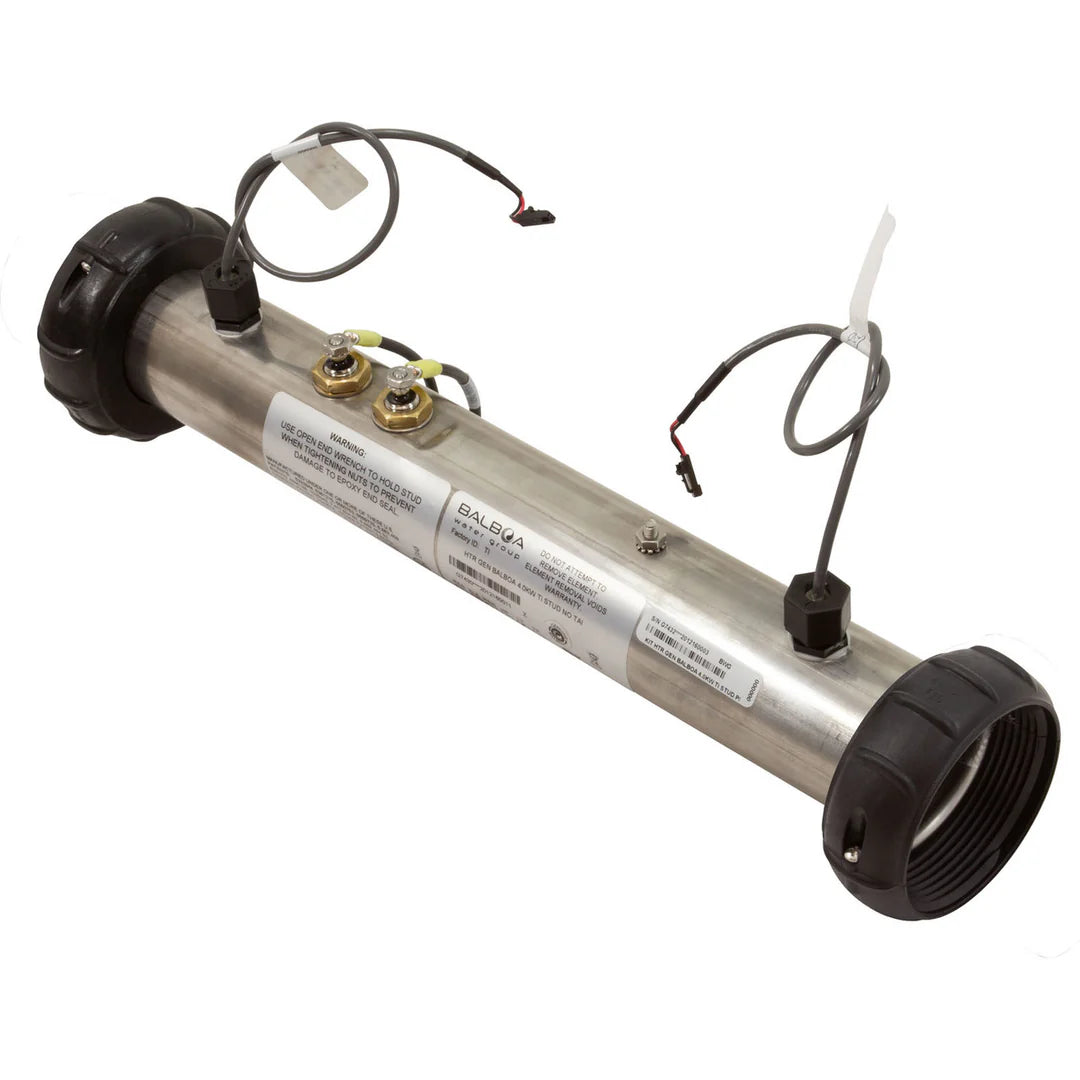 Balboa Heater, Flothru, BWG M7 15"x2", 230v, 5.5KW, Studs, AB Sensors, PlugClick
