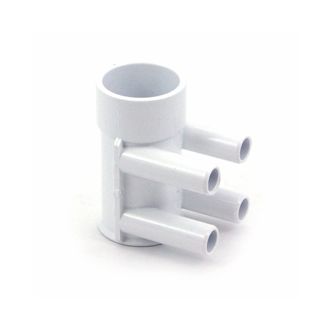 Waterway 672-4960 Manifold 1-1/2"S x Dead End x (4) 3/4"SB Ports