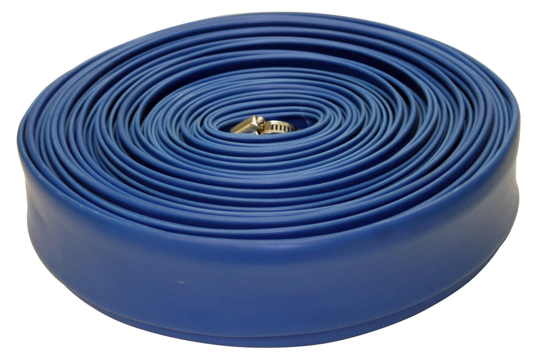 Blue Devil - Backwash Hose, 1.5" x 100' W/Clamp, Shrink Wrapped
