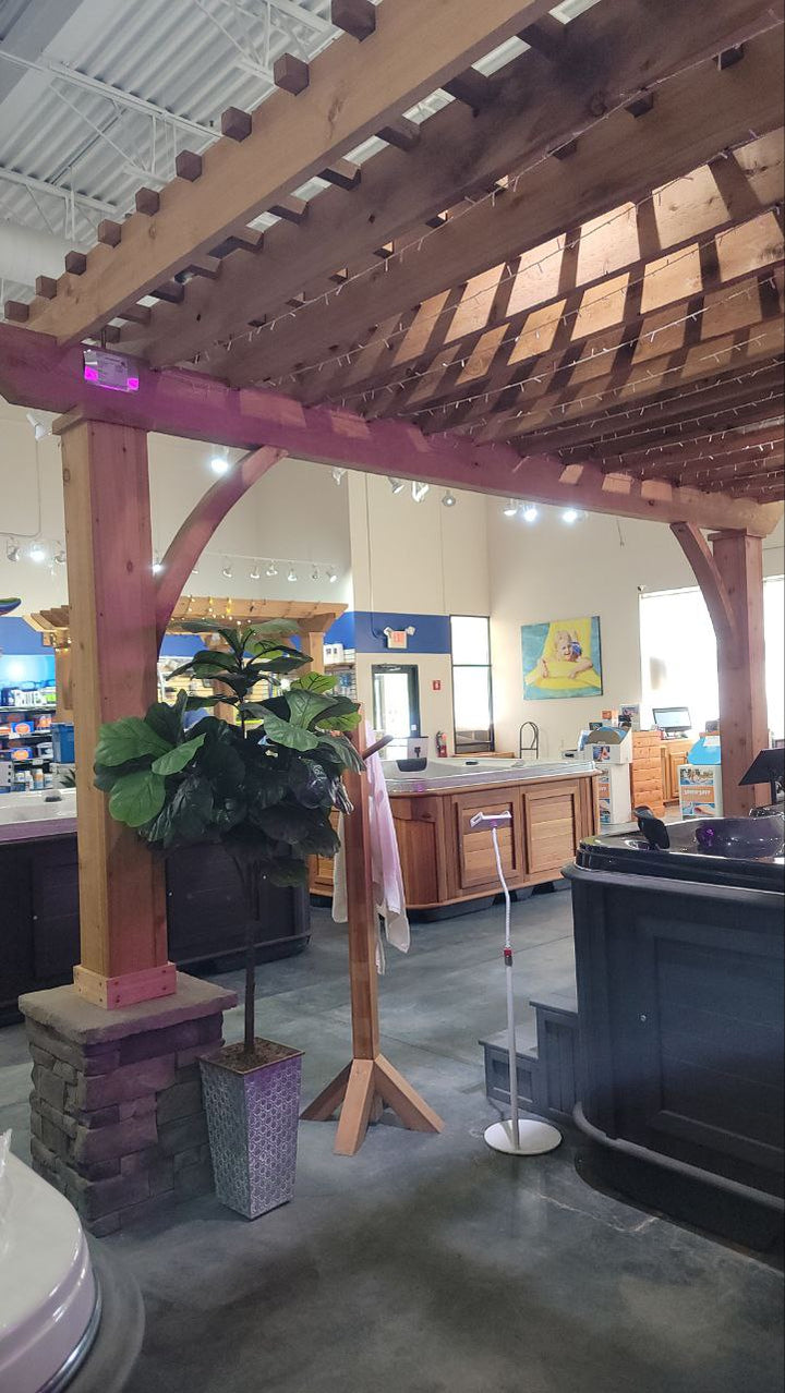 Summerbrook Pergola - 14' 6" Square With 24" Stone Bases