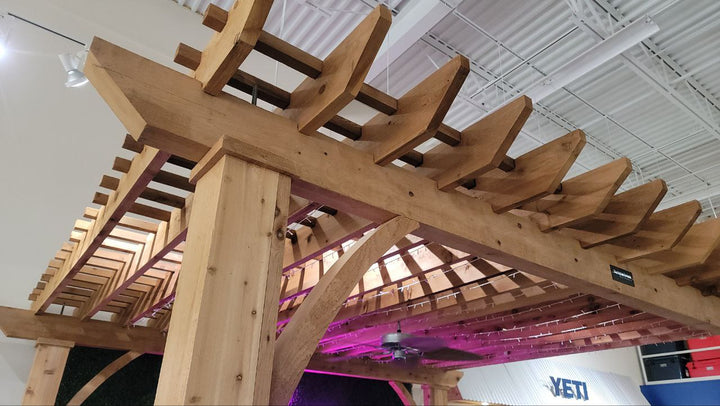 Summerbrook Pergola - 14' 6" Square With 24" Stone Bases