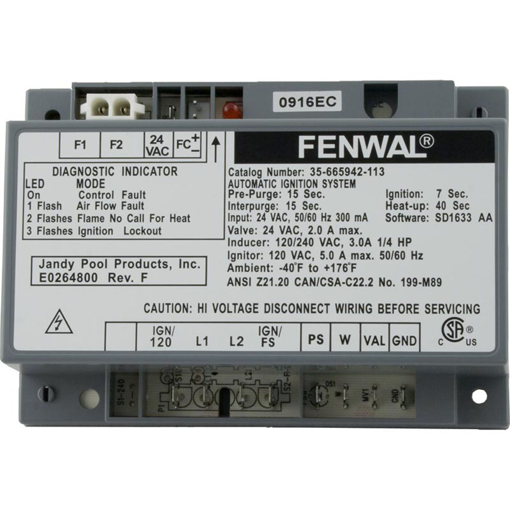 Zodiac R0456900 Ignition Control Transformer