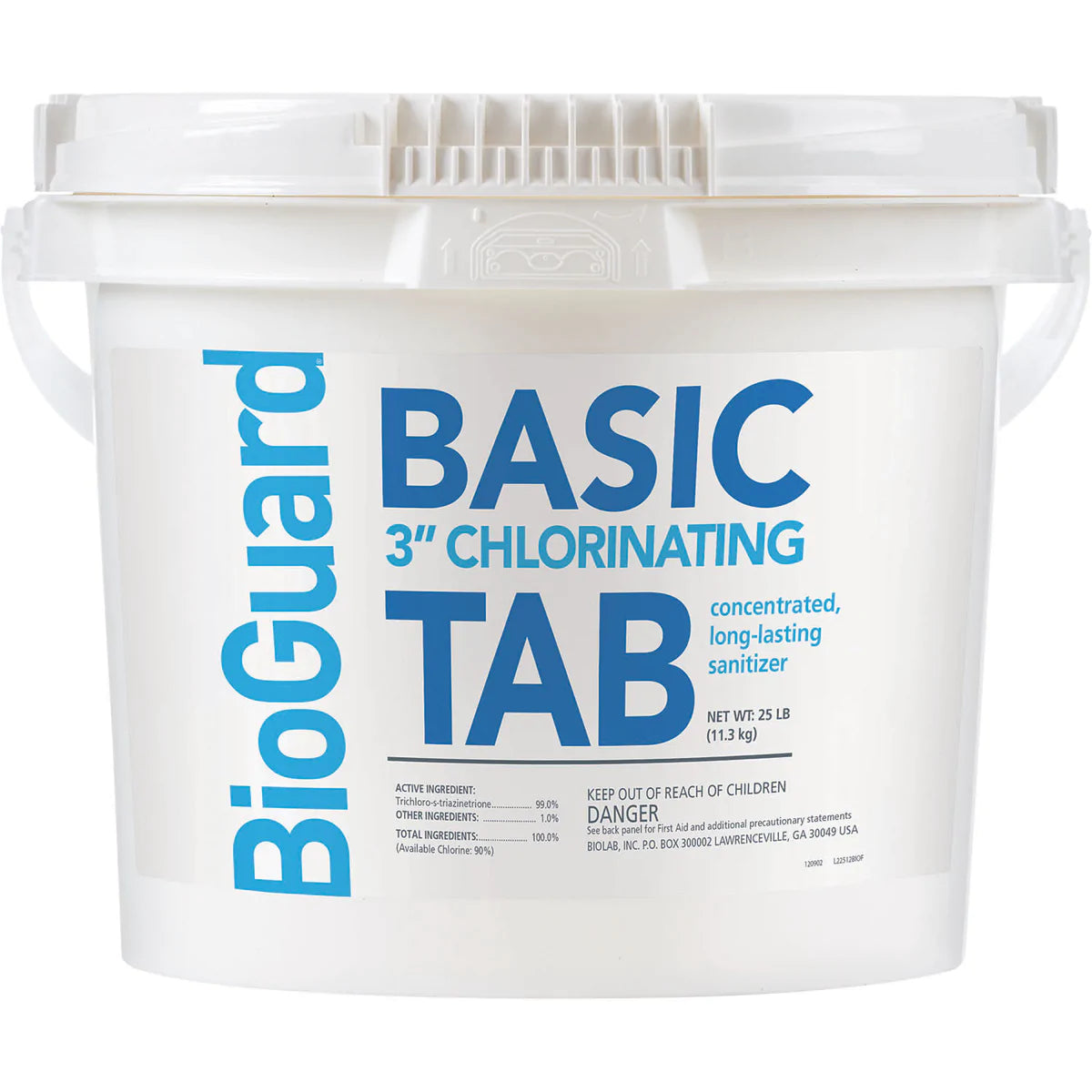 Bioguard Basic 3" Tab (25lb) Bucket - For Use In Chlorine Erosion Feeders Only