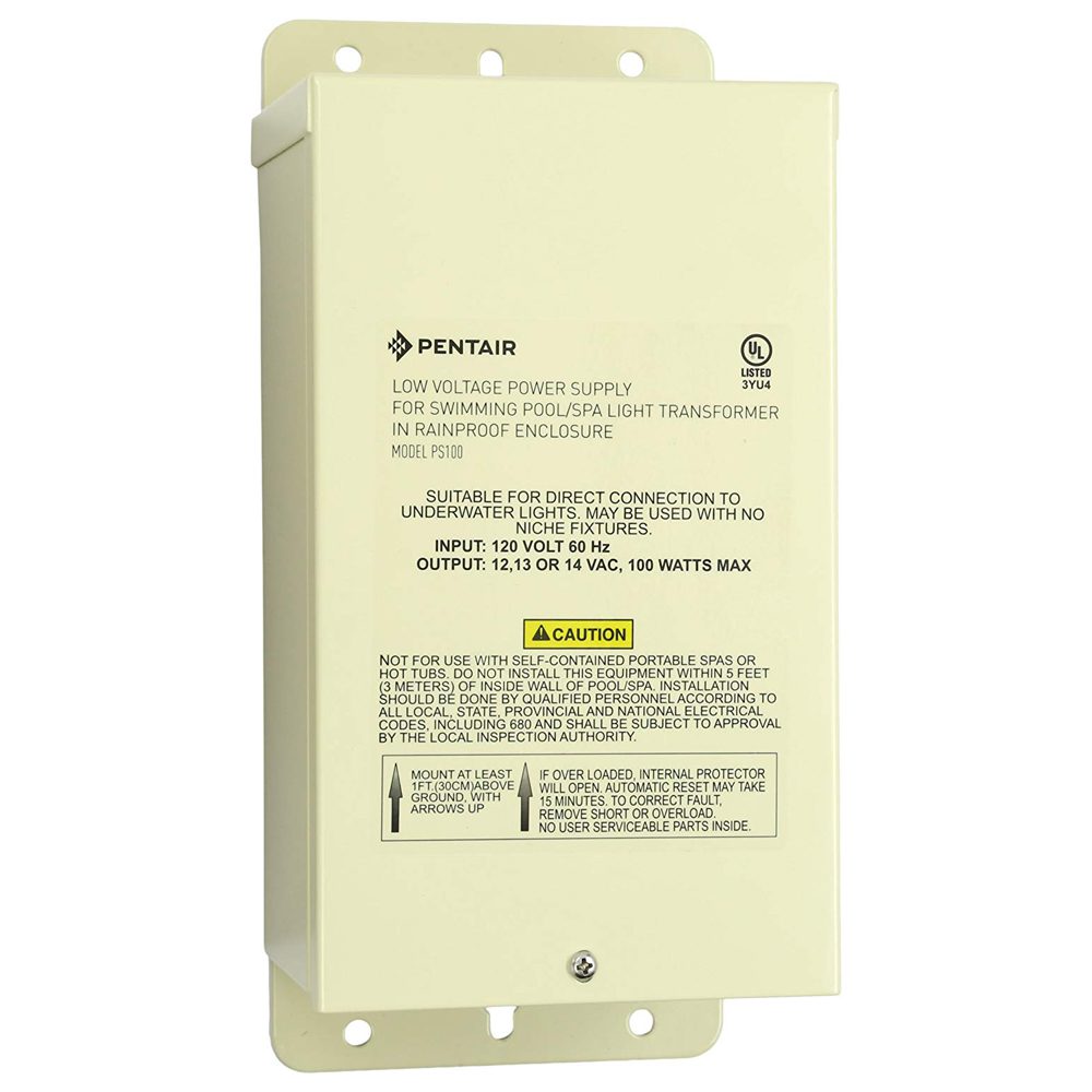 Pentair 619962 Transformer 120 to 12 13 14 vac 100w
