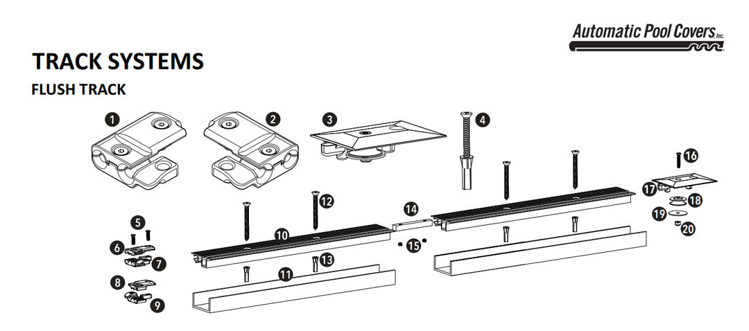APC Track Systems Flush Track Diagram