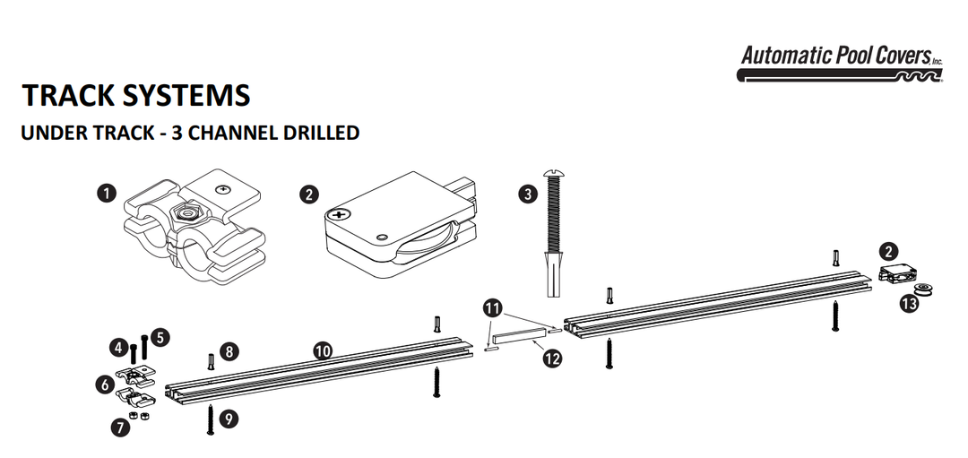 APC Track Systems Under Track 3 Channel Drilled