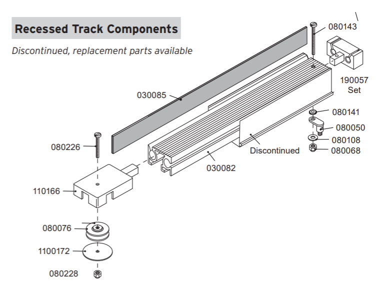 Cover Pools Recessed Track Components Parts Diagrams – Premier Pool & Spa