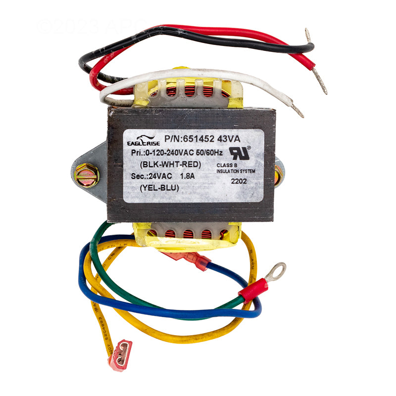 011605F Raypak Transformer 120/240/24V For 106A Heater, Analog