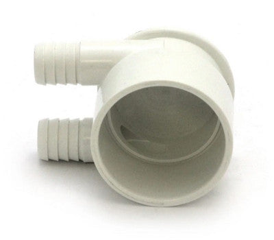 0363-20 Manifold, PVC, Magic 2"S x Dead End x (2) 3/4"RB Ports