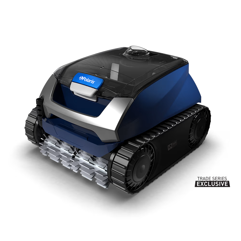 Polaris EPIC 8640 robotic pool cleaner, front-left view