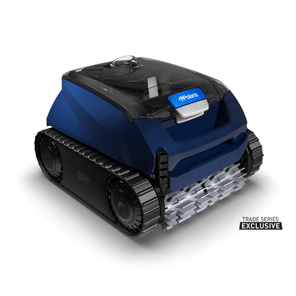 Polaris EPIC 8520 robotic pool cleaner, left three-quarter view
