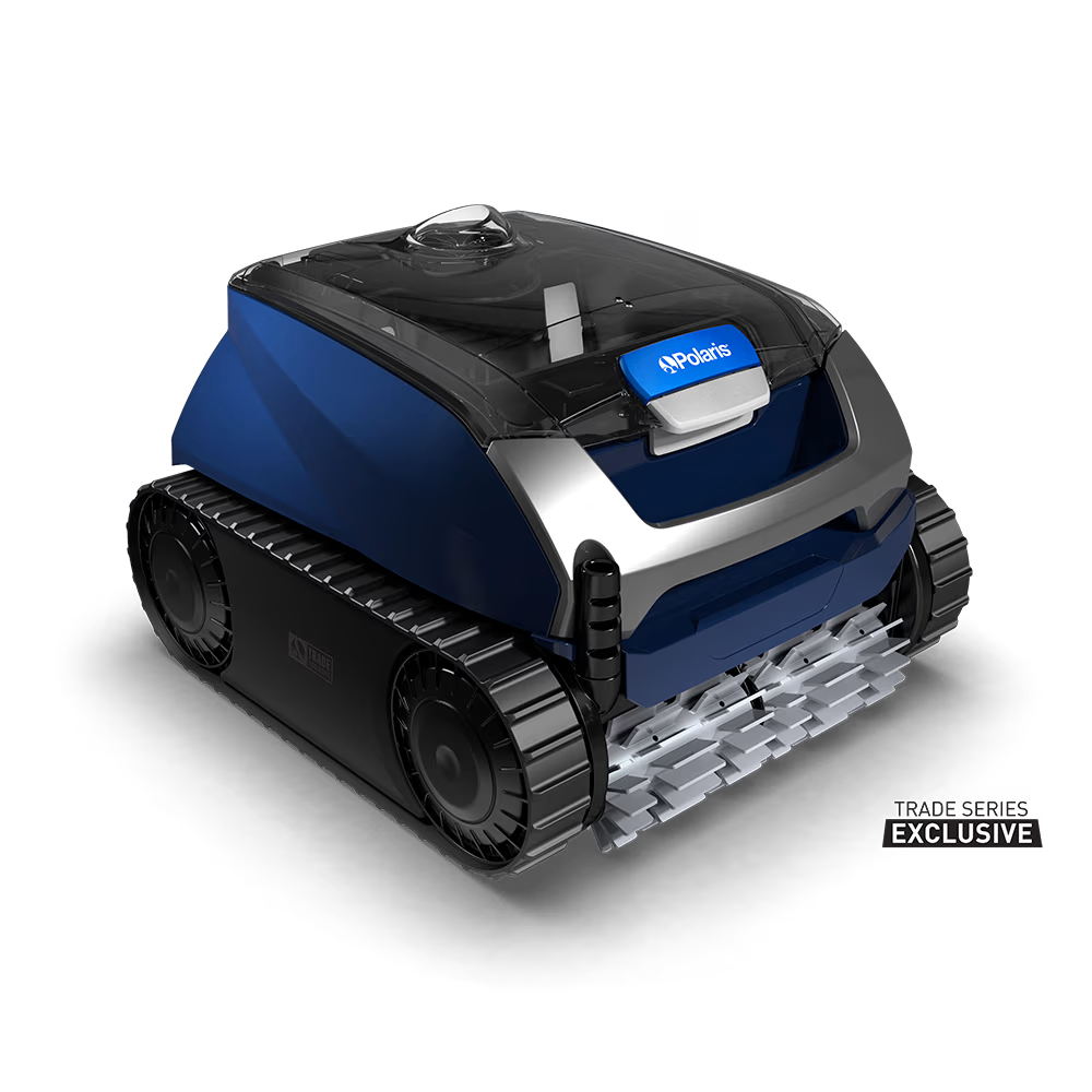 Polaris EPIC 8640 robotic pool cleaner, left three-quarter view