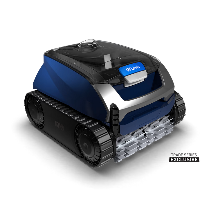 Polaris EPIC 8640 robotic pool cleaner, left three-quarter view