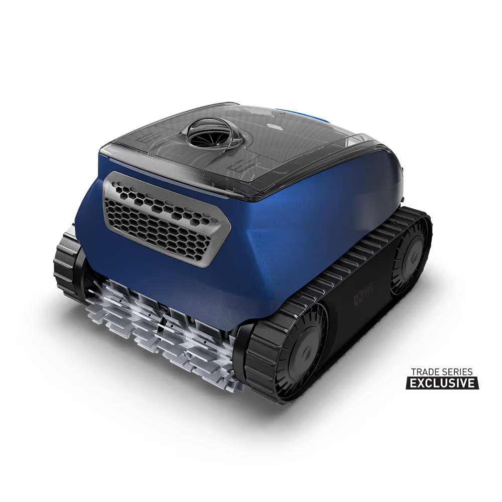 Polaris EPIC 8640 robotic pool cleaner, rear-left view
