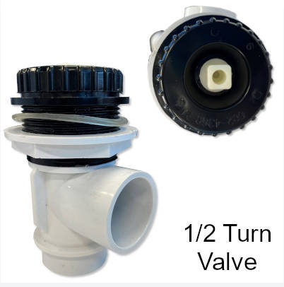 Bullfrog 10-00755 Valve, Water Feature, 1/2 Turn, Series A, Series R, Series X, 2018+