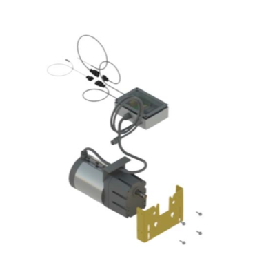 Coverstar A3505 Bison Motor w/Infinity 4000 motor mounting plate attached (Replaces IN1000) (mounts Coverstar motor to older PCS system)