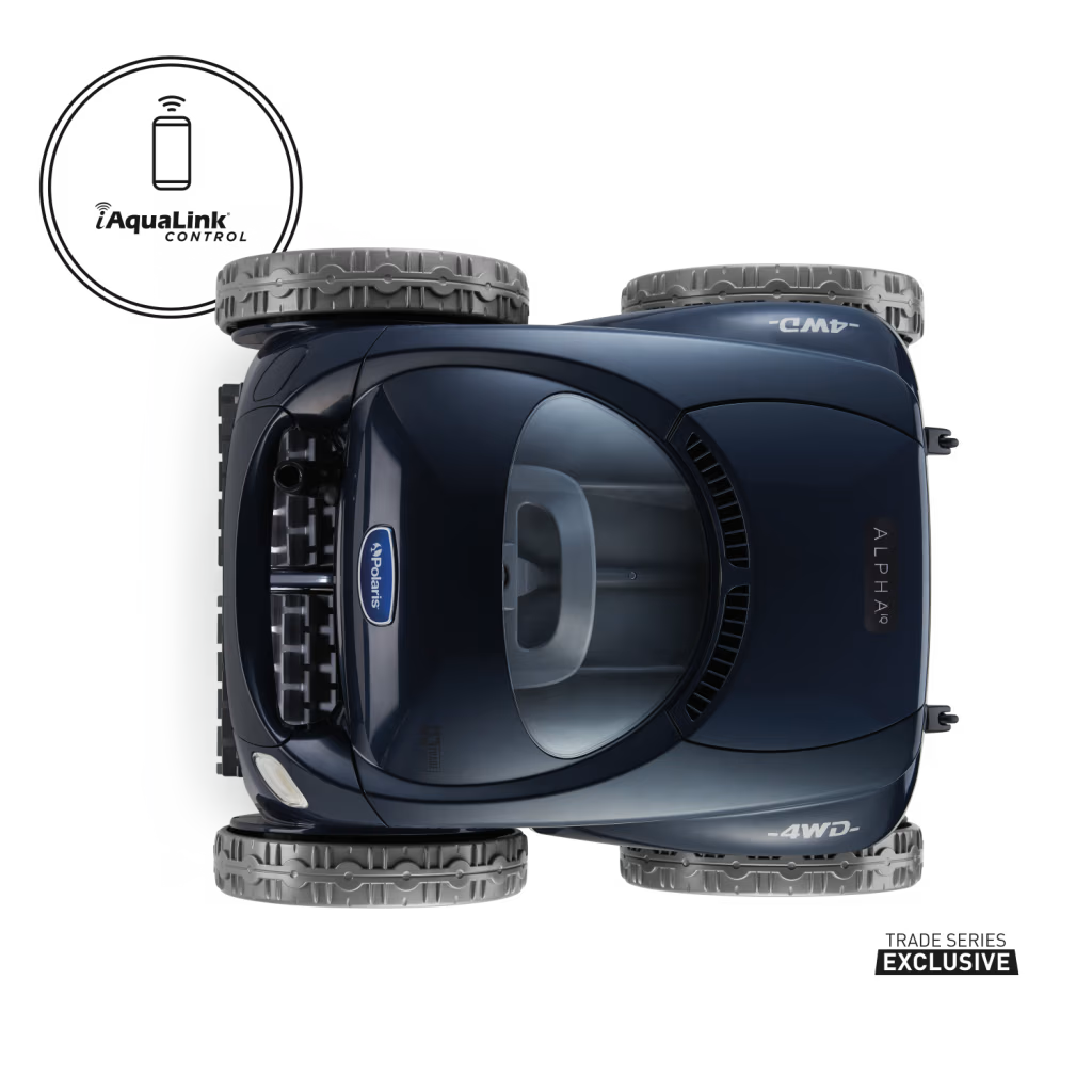 Polaris ALPHA iQ robotic pool cleaner, top view