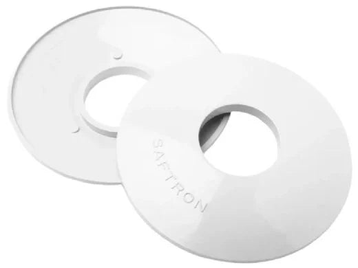 Saftron ESC-W High Impact Vinyl Escutcheon For 1.9" Od Rails Pair
