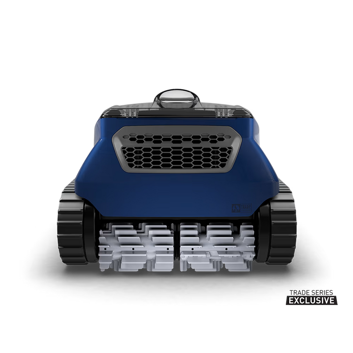Polaris EPIC 8640 robotic pool cleaner, rear view showing water outlet