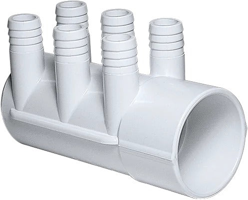 Waterway 672-7180B Waterway Spa Manifold - 2" S x Dead End 6" 3/4" Rb