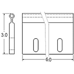 Coverstar Central 22070 PCS 6 Under Track Slider for 2 Channel Track