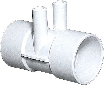 Waterway Manifold, PVC,  2"S x 2"S x (2) 3/4"SB Ports - 672-7920