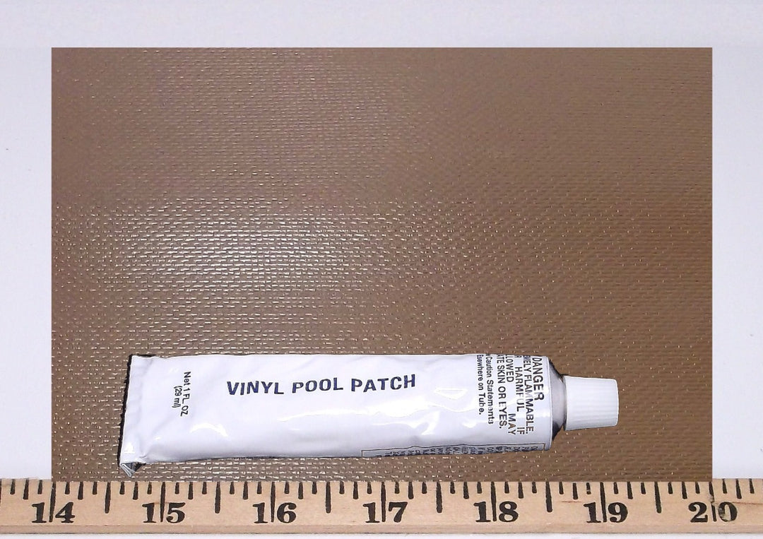 Coverstar Auto Cover Patch Kit Mocha Brown 6" Square W/1 Tube Glue - A1965
