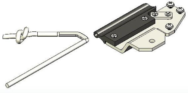 Cover-Pools Rope Kit Quick Attach with Glider RH Assy for undertrack before 2015 - 190212