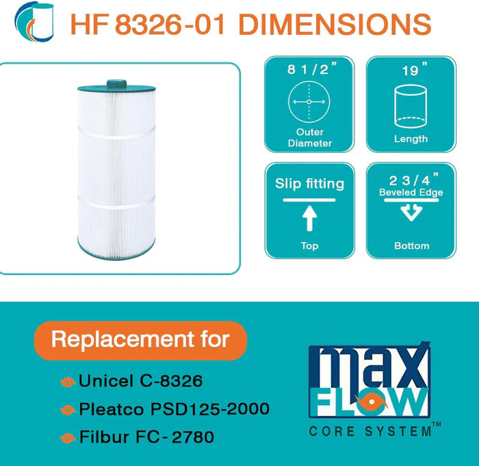 Hurricane Ventures HF8326-01 Sundance Spas Filter