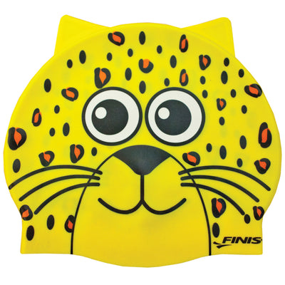 Finis Animal Heads Leopard Swim Cap