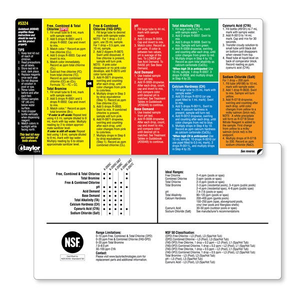 Taylor Instruction For K-2005C, K-2006C, K-2005C-SALT, K-2006C-SALT, K-2007C