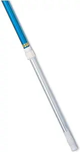 R191306 Pentair Rainbow 8' x 15&1/2' x 1-1/4'' Aluminum Blue 2 Piece Telescopic Pole with E-Z Cam Lock