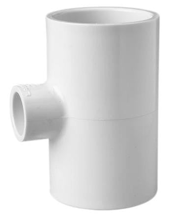 401-241 SCH 40 Red Tee SXS 2" x 1-1/2" x 1-1/2" - Durable PVC Fitting for Plumbing Systems