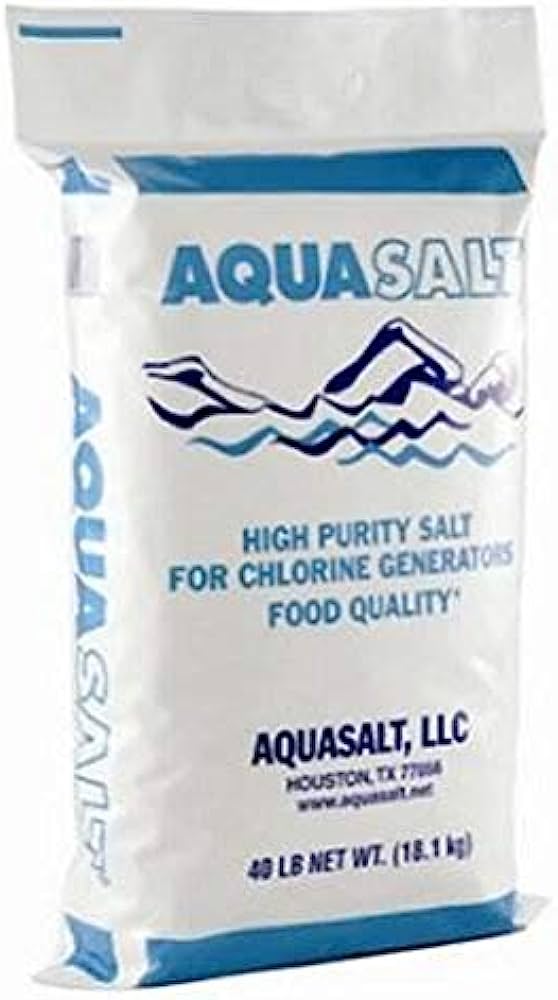 Aqua Salt Food Grade High-Quality Pool Salt For Swimming Pools, 40# Bag