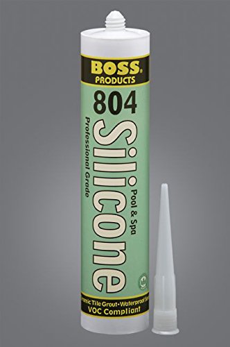 American Granby 80401B BOSS 804 Neutral Cure Silicone Ceramic Tile Grout, White, 10.3oz