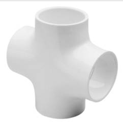 PVC Fitting 2" Schedule 40 PVC Cross Socket