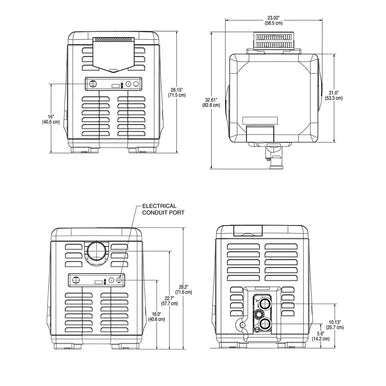 Pentair 460730 200K BTU MasterTemp® High Performance Pool & Spa Heater
