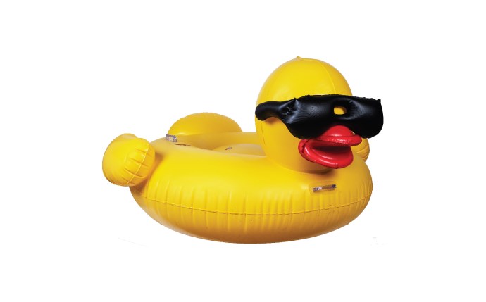 Game 51201-2PK-01 Large Derby Duck Pool Float, Yellow, 0.4mm