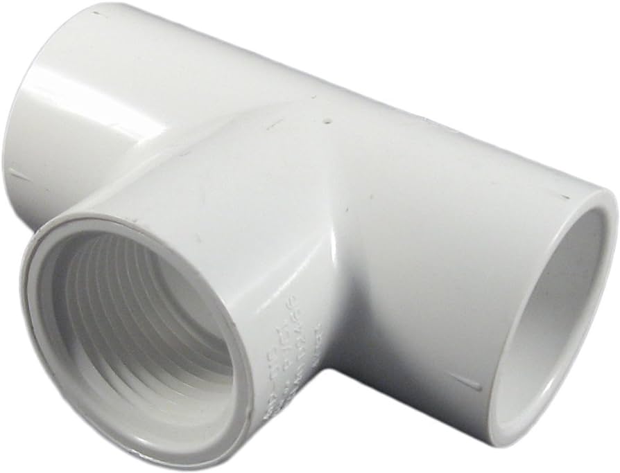 Dura Plastics 402-248 PVC Fitting 2" X 1 1/2" Schedule 40 PVC Tee Socket