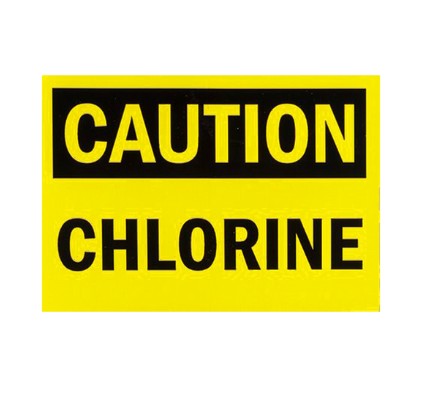 Rola-Chem 561001 Durable Chlorine Tank Label
