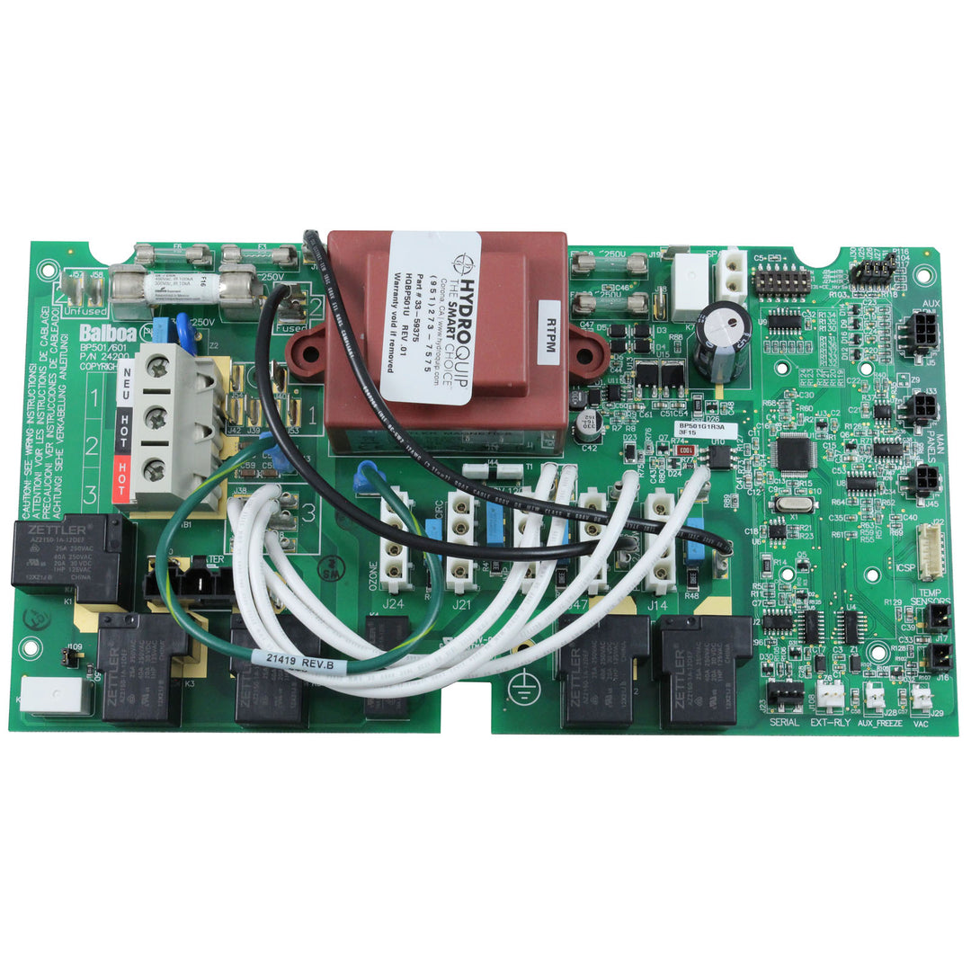 56483 Balboa BP501G2 Circuit Board Supports Expander Card, Circ Pump & Up To 5.5 kW H