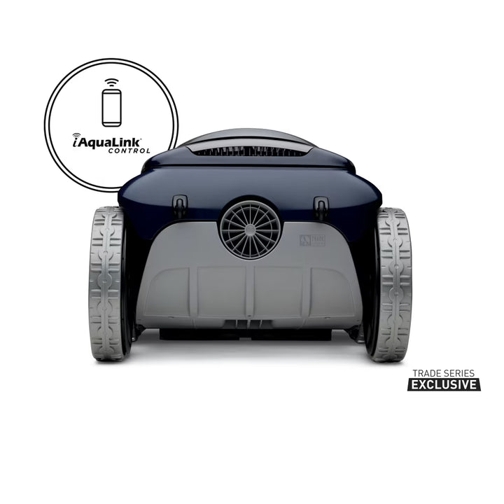 Polaris ALPHA iQ+ robotic pool cleaner, rear view showing outlet