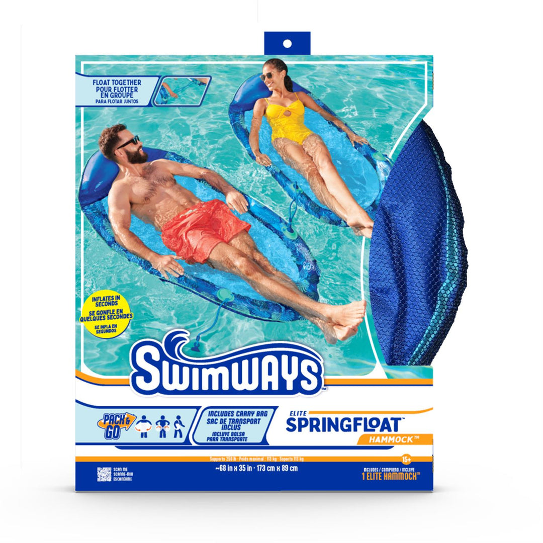 Hammock Pool Float Spring Swimways 6069310 Elite Spring Float Hammock – Premier Pool & Spa