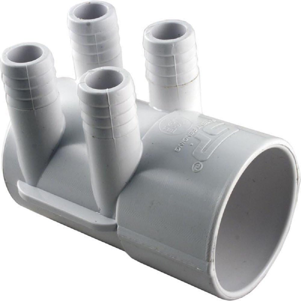 Waterway Plastics 672-7170 806105121288 2" S X Dead End (4) 3/4" Rib Barb Manifold