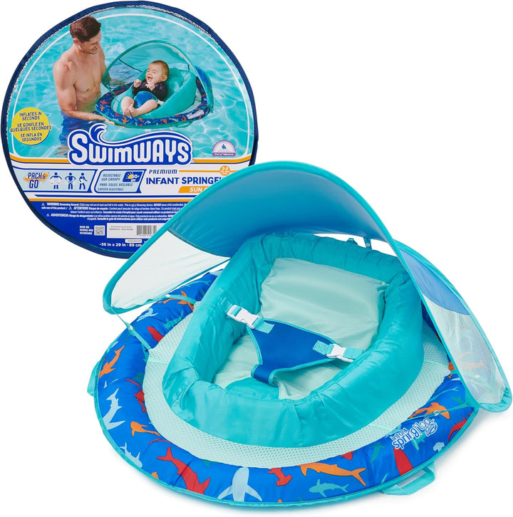 Swimways 6071614 Premium Infant Springfloat with Canopy