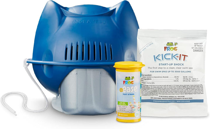 King Technology Inc. 01-14-3292 FROG @ease Sanitizing System for Swim Spas (Now with Kick-It Start-Up Shock)