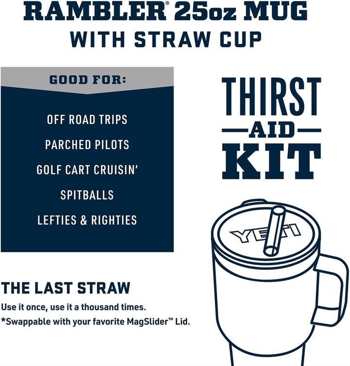 YETI Rambler 25oz Straw Mug