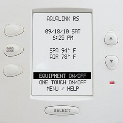 Jandy 7953 White Aqualink Rs Onetouch Control Panel